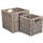 Split Wicker 2 Piece Storage Basket Set