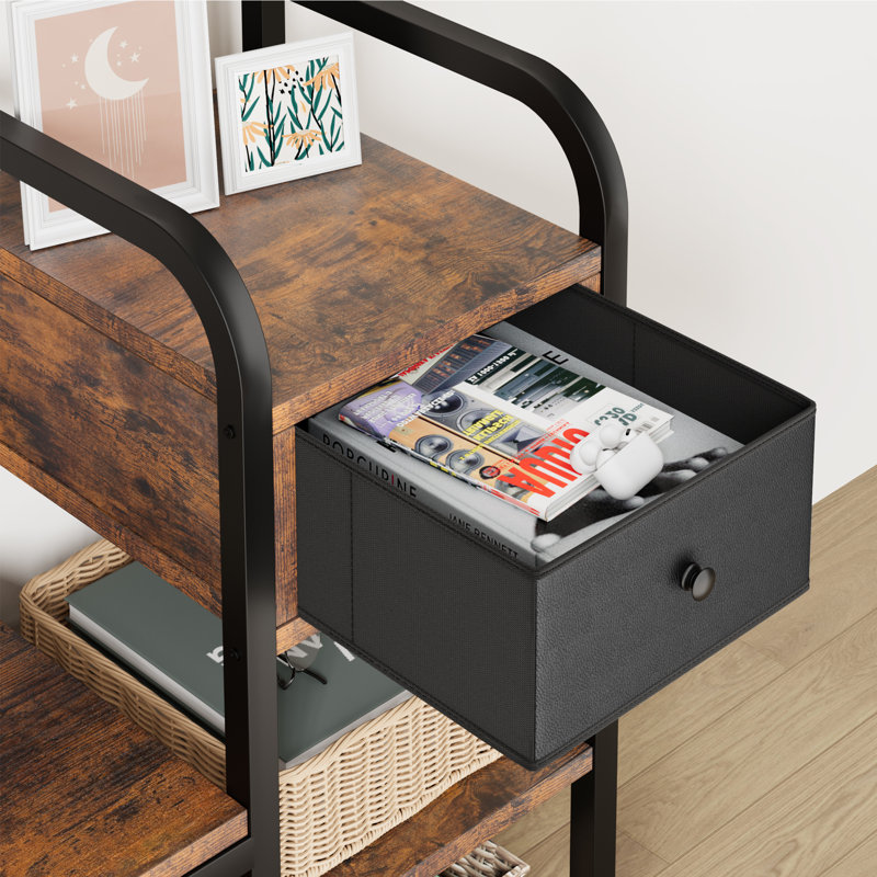 Tredan Freestanding 8 - Hook Coat Rack with Storage