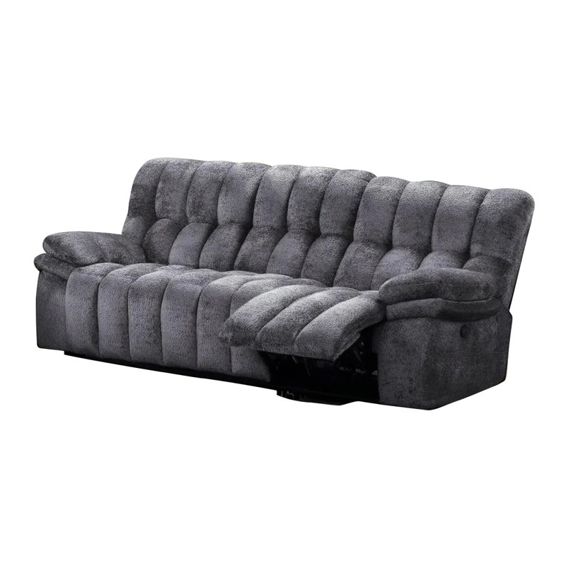 Canapé manuel transitionnel l 92,4 po, gris foncé, Gris foncé