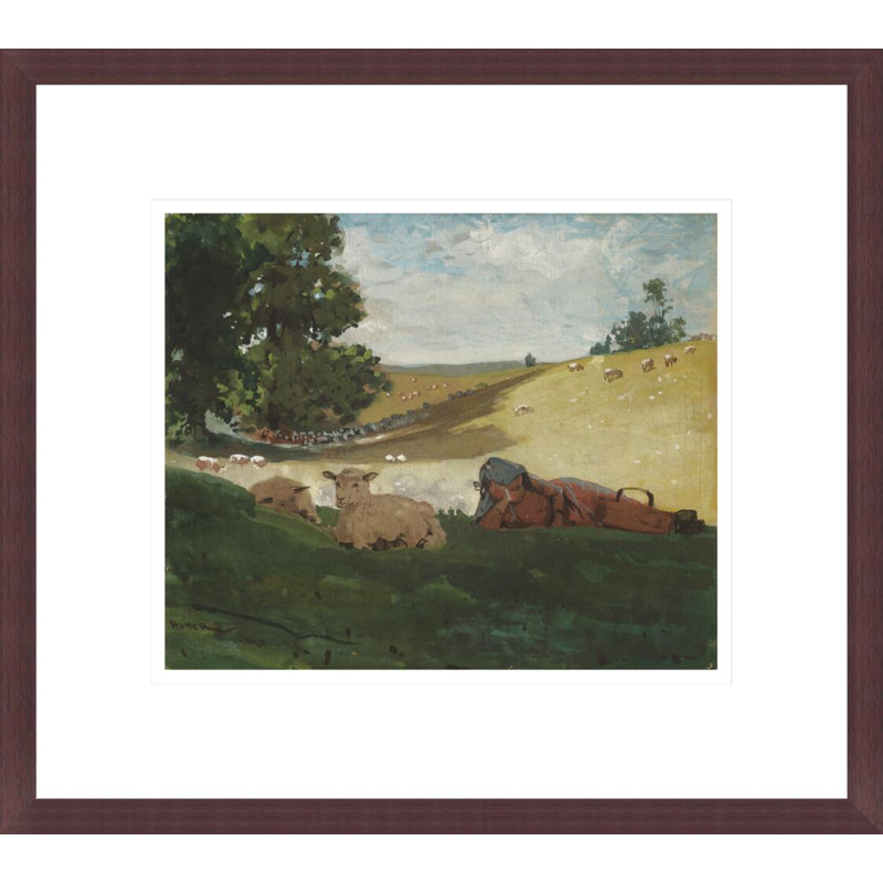 «Warm Af après-midi» par Winslow Homer, impression giclée sur cadre, H 13,75 po x l 15,43 po