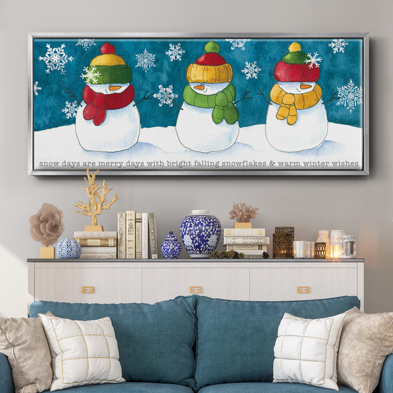 A Frosty Kiss - toile encadrée