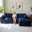 Sofa Couch And Chaise Lounge Set,Corduroy Boneless Floor Sofa Bed For Living Room-1483632180
