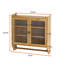 Armoire murale rétro à double porte avec porte-serviettes Vintage-1974161005