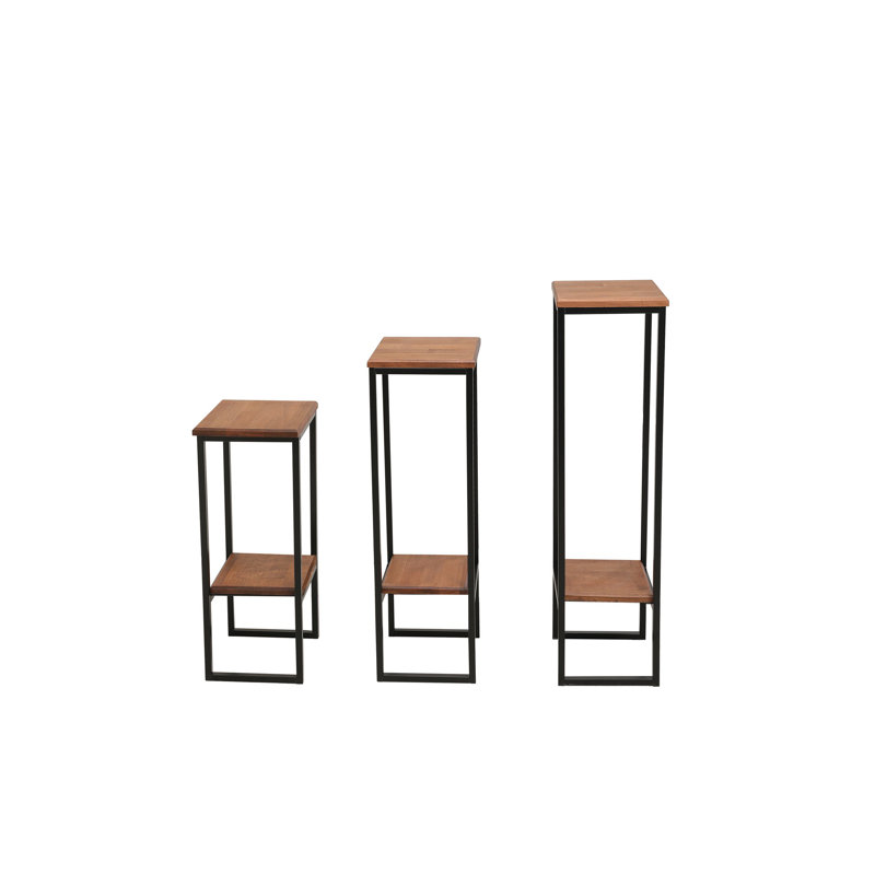 Aakash Floor Shelf Side Table Set