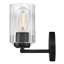 3-Light Bath Vanity Fixture with Clear Ribbed Glass-1208007040