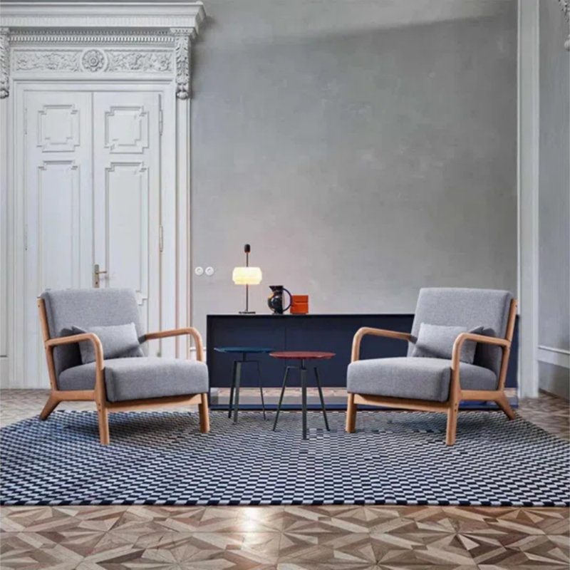 Fauteuil d'appoint rembourré de 26 po de largeur avec un coussin supplémentaire Bonnita, Gris