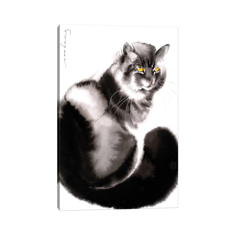 Kitty Welcome II by Soo Beng Lim - Wrapped Canvas Gallery-Wrapped Canvas Giclée