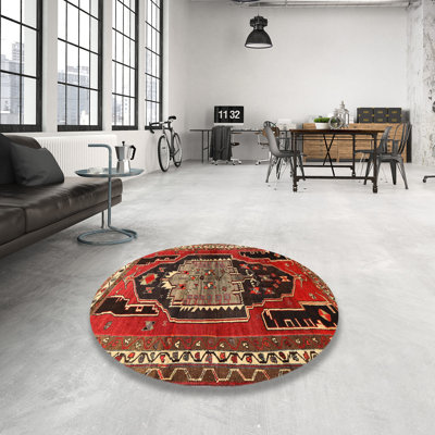 Tapis traditionnel rouge / noir