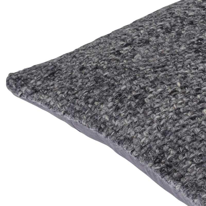 Murphy Ivory 20" Square Wool and Cotton Pillow