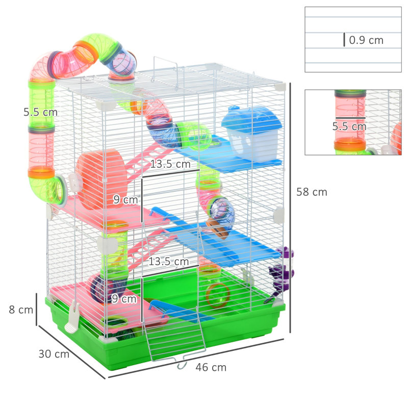 Edene Small Animal Cage, Green