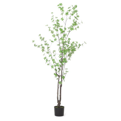 Arbre à feuilles 70,9 "avec pot artificiel - vert