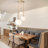 3 - Light Dimmable Globe Chandelier With Irregular White Lampshades