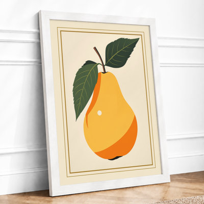 Geometric Pear Botanical - Framed Print
