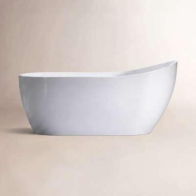 Aether 59" Single Slipper Soaking Bathtub