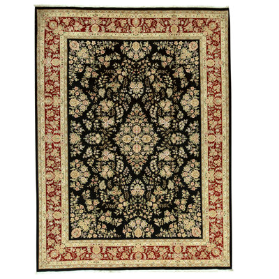 Tapis rectangulaire noué à la main