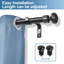 Tringle à rideau simple avec drapeaux Pomonok Finial-133959266-133959264