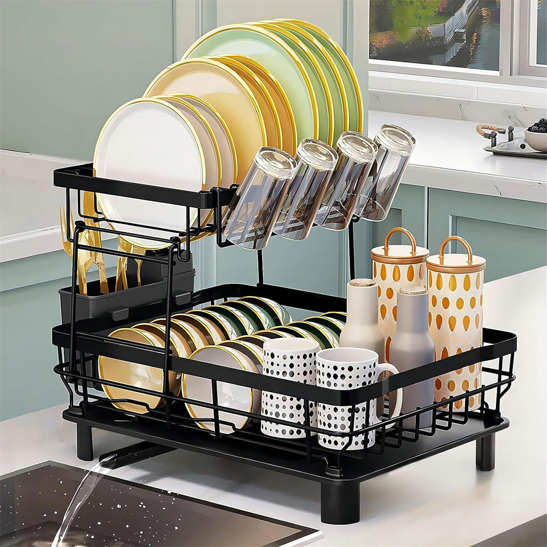 Adjustable Stainless Steel Dish Rack YITAHOME 