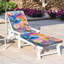Coussin de chaise longue Peenoke 72,5 po L × 21 po l × 3 po P (siège) - Intérieur/Extérieur - Épaisseur : 3 po - Motif floral et papillons tourbillonnants colorés et fantaisistes - Teintes pastel - Résistant à l'eau-133878128-133878133