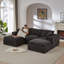 Canapé moderne en nuage de chenille, librement combinable, confortable pour s'asseoir