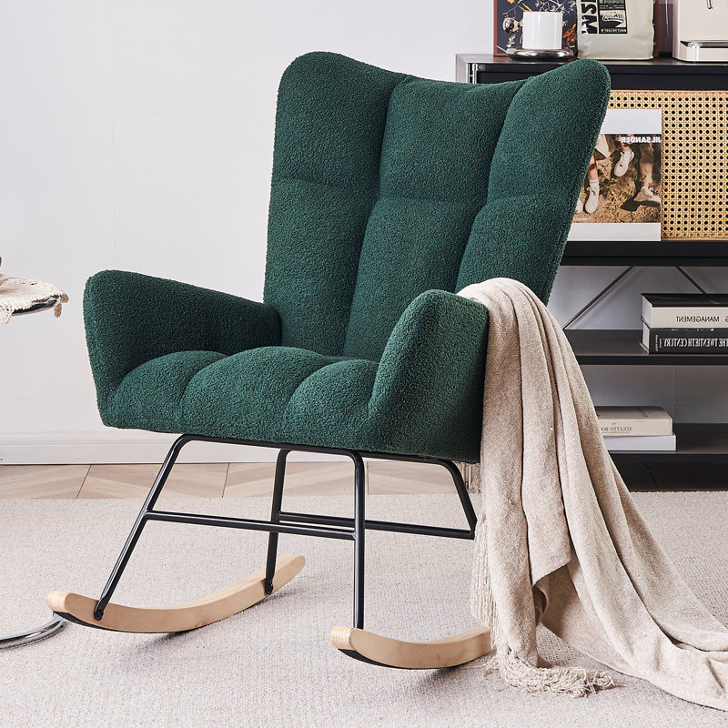 Chaise berçante Jeiny, Émeraude