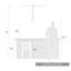 Luminaire suspendu sphère 1 lumière à intensité variable Martina-1756387620
