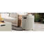 Table d'appoint d'extérieur ronde pour réservoir de propane avec cannelure verticale Table d'appoint de patio ronde de 93 po avec fentes à poignées-500172557