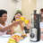 Juicer Machines, Cold Press Juicer With 4.8" Wide Chute, Slow Masticating For Whole Vegetables & Fruits, Black