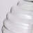 1-Light Modern Pendant Light With Ribbed Glass
