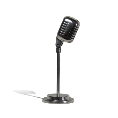 Microphone en aluminium coulé sable sur pied