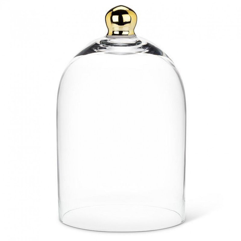 Grande cloche en forme de cloche avec bouton doré
