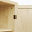 Armoire de cuisine, armoire à 4 portes avec 1 tiroir, avec 4 tablettes intérieures réglables, armoire de rangement