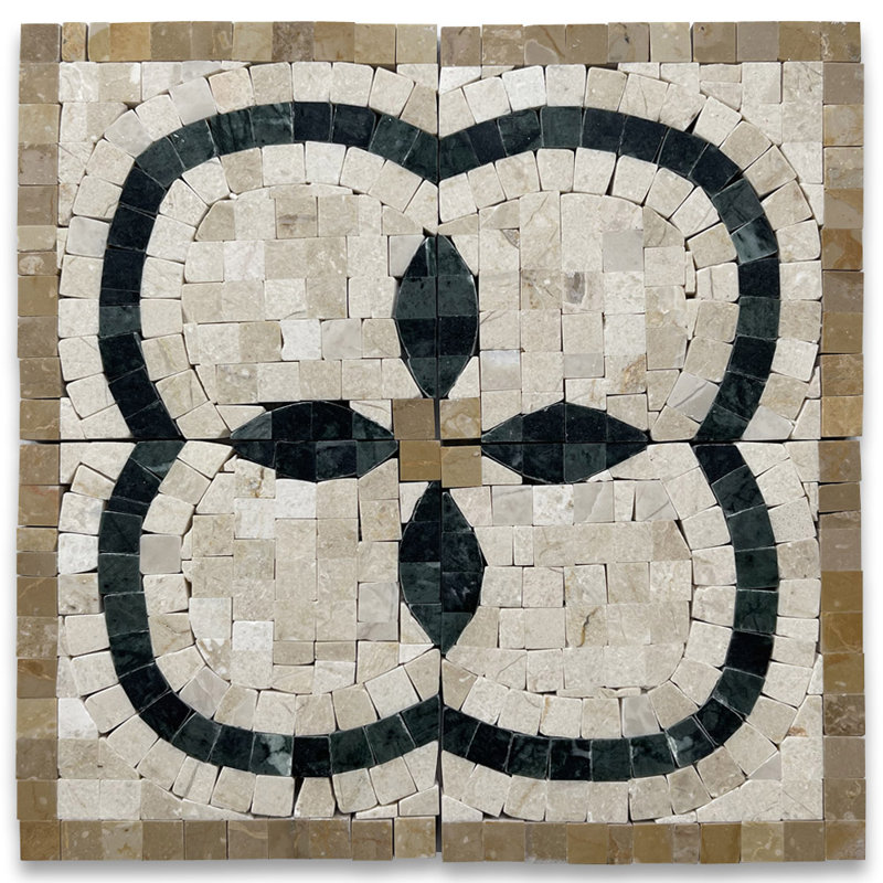 Carrelage mural en mosaïque 4 po x 4 po