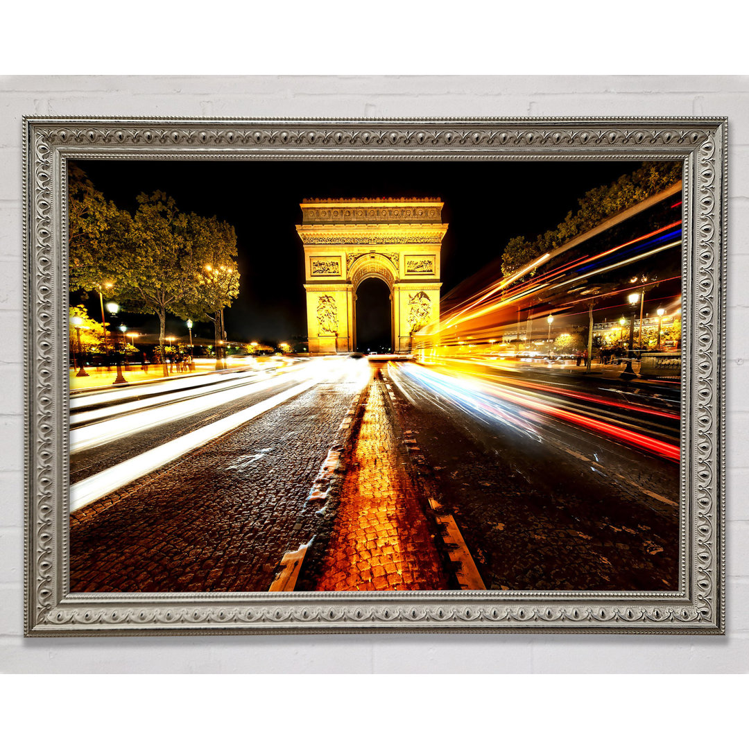 Arc De Triomphe bei Nacht - Druck