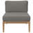 Modway Clearwater Outdoor Patio Teak Wood 6-Piece Sectional Sofa-2001869273