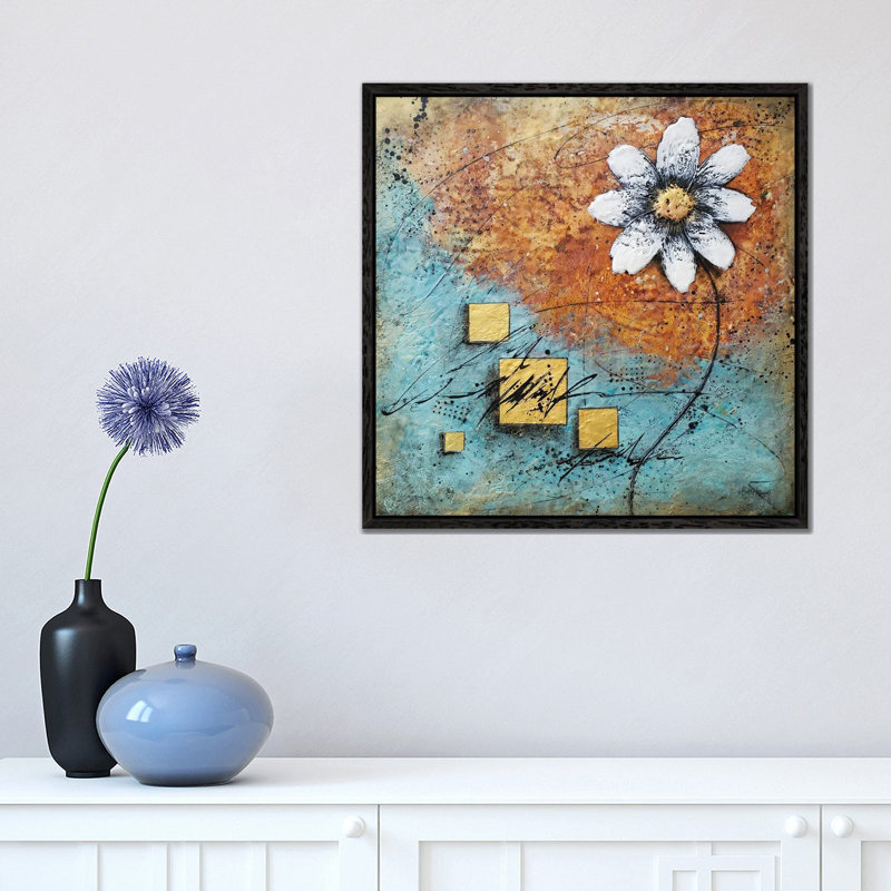 Balance by Britt Hallowell - Print on Canvas, 45.72 cm H x 45.72 cm W, Black Floater Frame