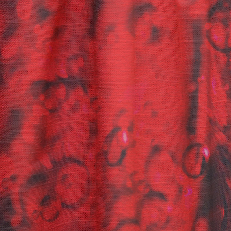 Vin rouge sur fond noir - Rideau moderne - Velours obscurcissant - 1 panneau, L 52 po x L 95 po