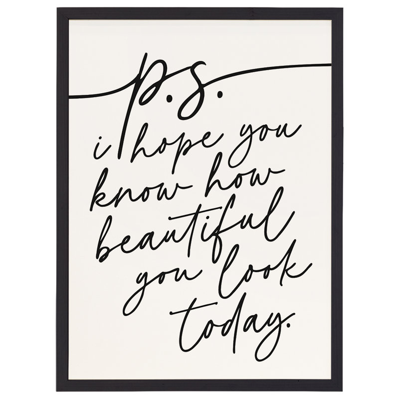 Dark Gray Wood Framed Wall Plaque with Heartwarming Quote