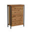 Commode 5 tiroirs Mack, hickory