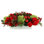 Holiday Arrangement With Evergreen And Berries In A Rectangular Planter