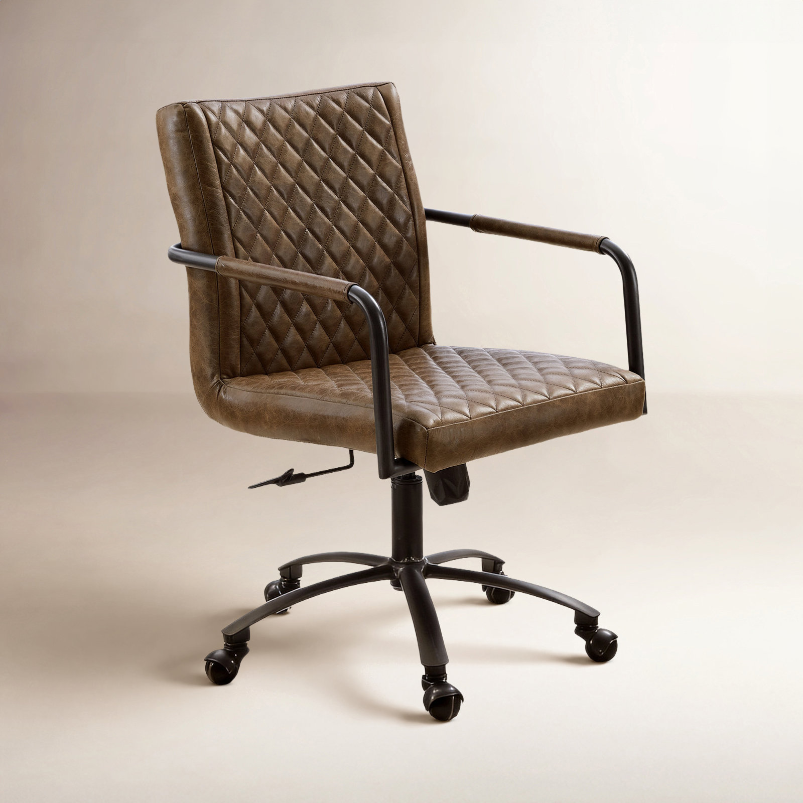 Maricopa Top-Grain Leather Executive Chair, Brown