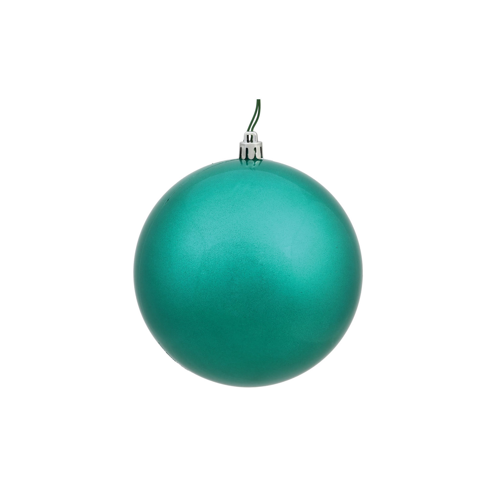 Christmas Ball Ornament, 4.75" H x 4.75" W x 4.75" D, Candy Seafoam