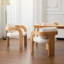 Ensemble de 2 chaises de salle à manger avec dossier coussiné, structure en bois massif-1362696442-1362696440