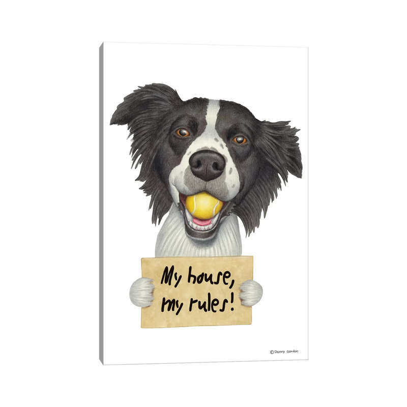 Border Collie by Danny Gordon - Wrapped Canvas Print, 66.04 cm H x 45.72 cm W x 3.175 cm D