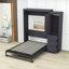 Lit escamotable en bois avec garde-robe-205150248