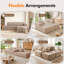 3 Seater Corduroy Sectional-53277952