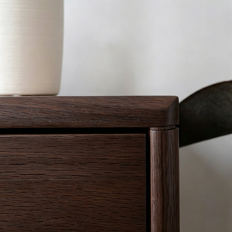 Table buffet moderne et minimaliste, Walnut