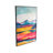 Cole And Grey Canvas Mountains And Lake View Abstract Living Room Framed Wall Art With Black Frame