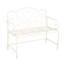 Banc de jardin Sunnydaze - blanc-59775713