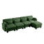 Canapés modulaires à compression, canapé modulaire en chenille verte, salon moderne