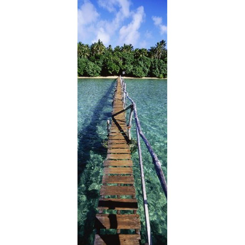 Tropical Bridge to Paradise - reproduction de photo sur papier sans cadre
